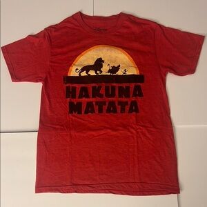 Disney Down Red Hakuna Matata T-Shirt